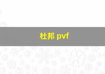 杜邦 pvf